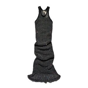 $1,700 Diotima long marina sequin dress